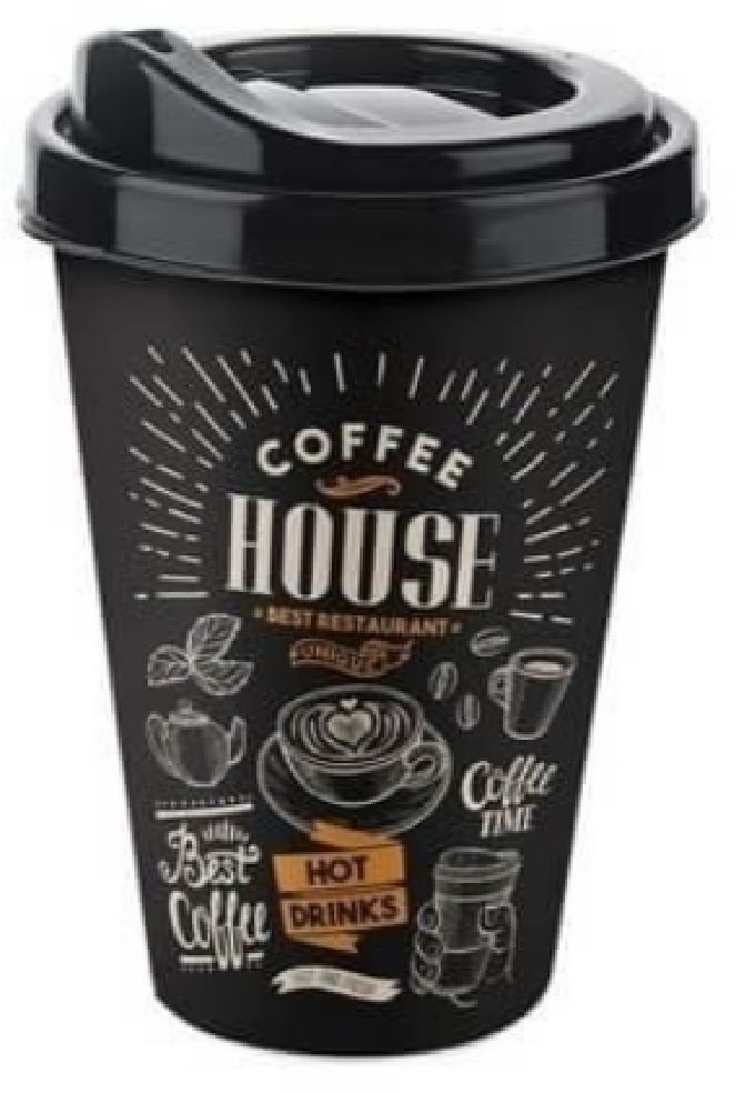 IRIS COFFEE CUP kávéspohár tetővel 400ml