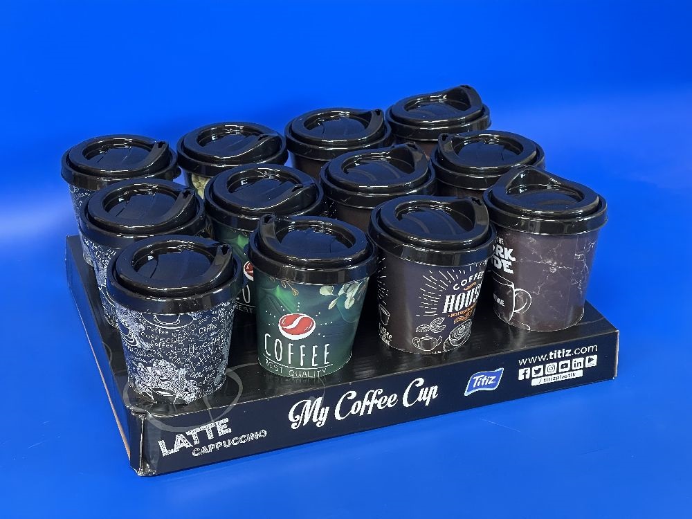 IRIS COFFEE CUP kávéspohár tetővel 400ml