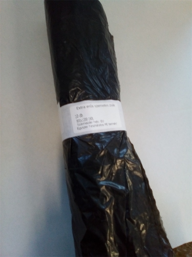 Mody 160l 80x120cm vastag 10 db/csomag FMC háztartási szemeteszsák