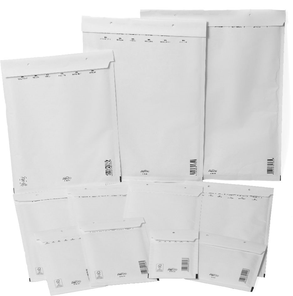 200x275mm fehér légpárnás tasak 14/D