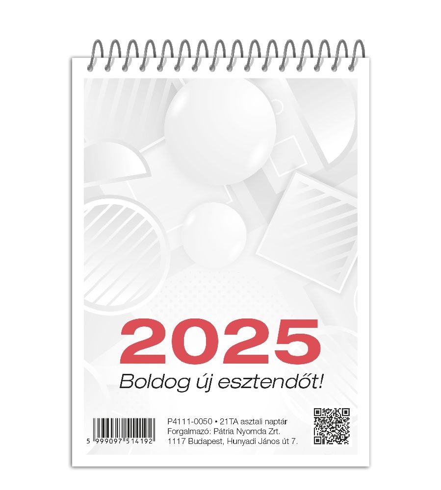 21TA 2025 asztali naptár