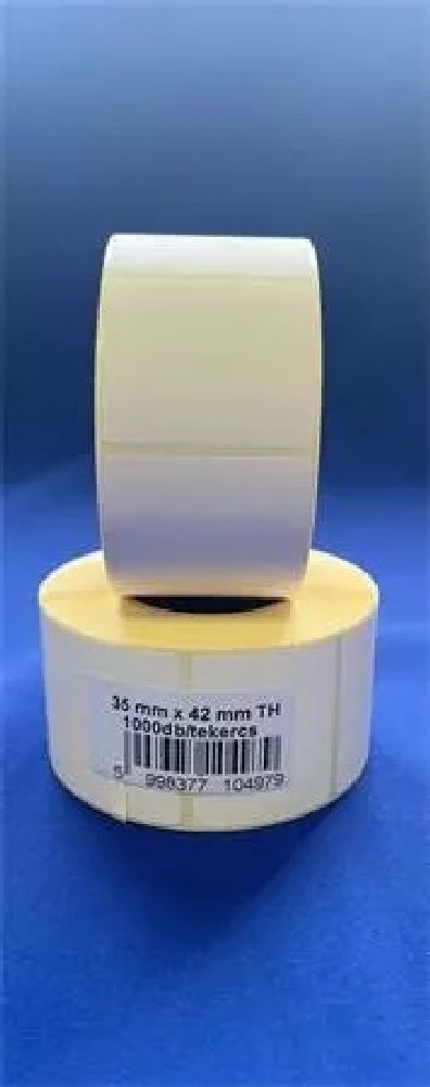 35x42mm vonalkód nyomató 1000db/tekercs etikett szalag