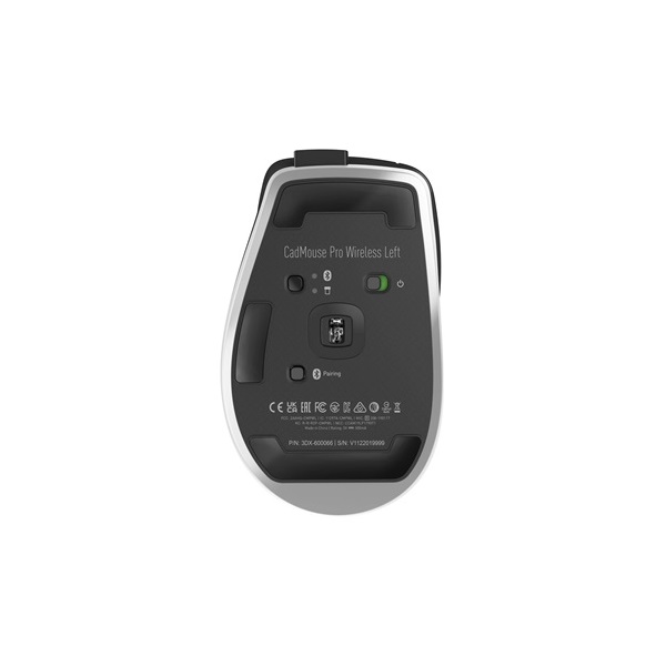3Dconnexion CadMouse Pro vezeték nélküli fekete balkezes egér