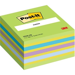 3M Post-it neon kék/zöld 76x76mm 450 lapos öntapadó kockatömb 100% PEFC, SGSCH-PEFC-COC-110078