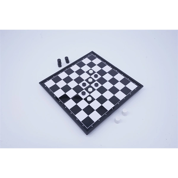 3 az 1ben mágneses sakk, dáma, backgammon