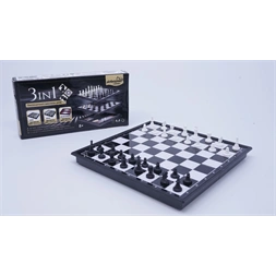 3 az 1ben mágneses sakk, dáma, backgammon