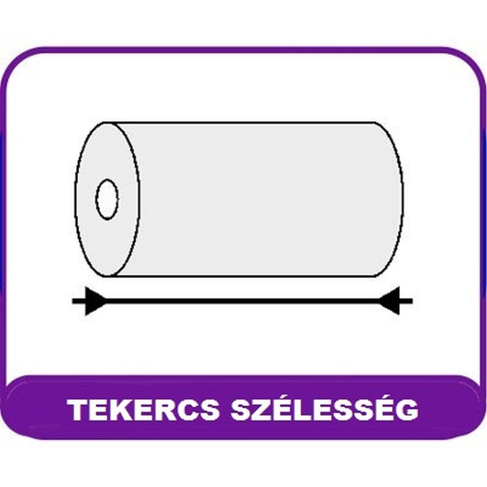 57/60/12 60g 10db fehér pénztárgépszalag (Újszerű)