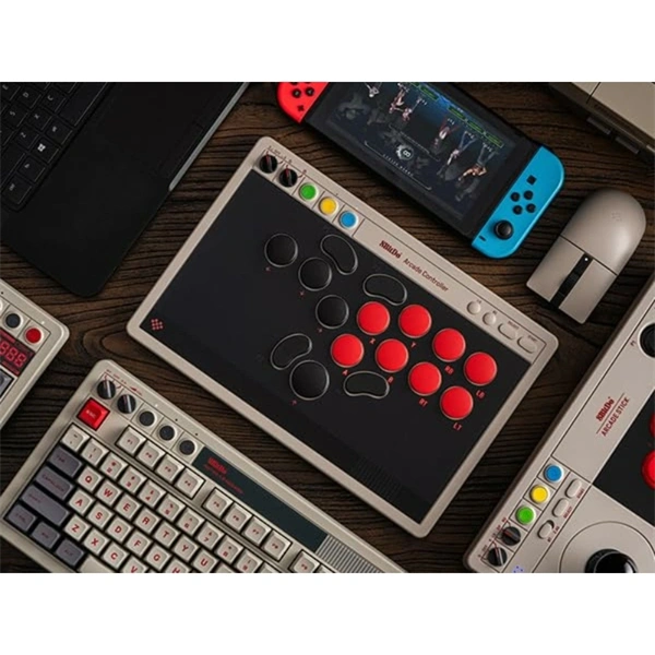 8BitDo Arcade Stick All-Button Nintendo Switch / Switch 2 / PC vezeték nélküli kontroller