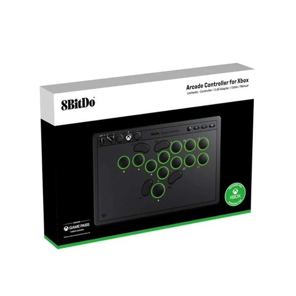 8BitDo Arcade Stick All-Button Xbox Series X|S / Xbox One / PC fekete vezeték nélküli kontroller