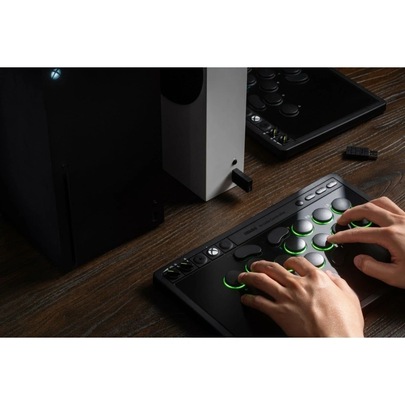 8BitDo Arcade Stick All-Button Xbox Series X|S / Xbox One / PC fekete vezeték nélküli kontroller