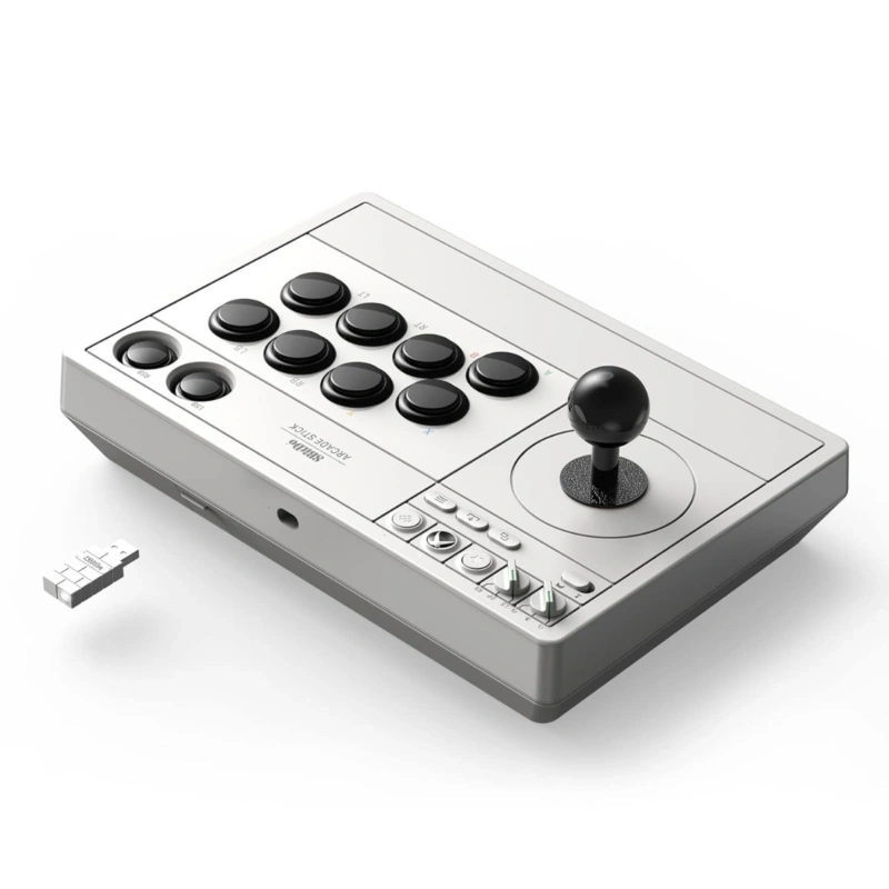 8BitDo Arcade Stick Xbox Series X|S / Xbox One / PC fehér vezeték nélküli kontroller