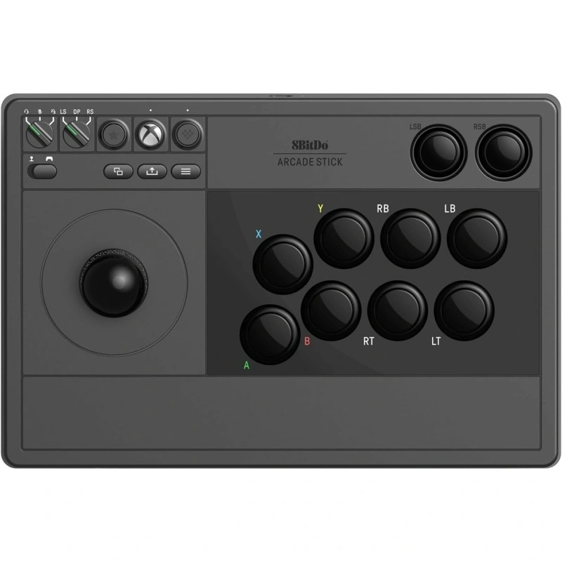 8BitDo Arcade Stick Xbox Series X|S / Xbox One / PC fekete vezeték nélküli kontroller