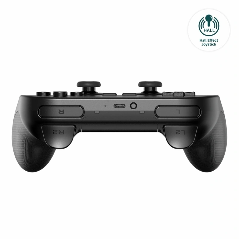 8BitDo Pro 2 Nintendo Switch / Switch 2 / PC / Mobil / Steam Bluetooth Hall-Effect fekete vezeték nélküli kontroller