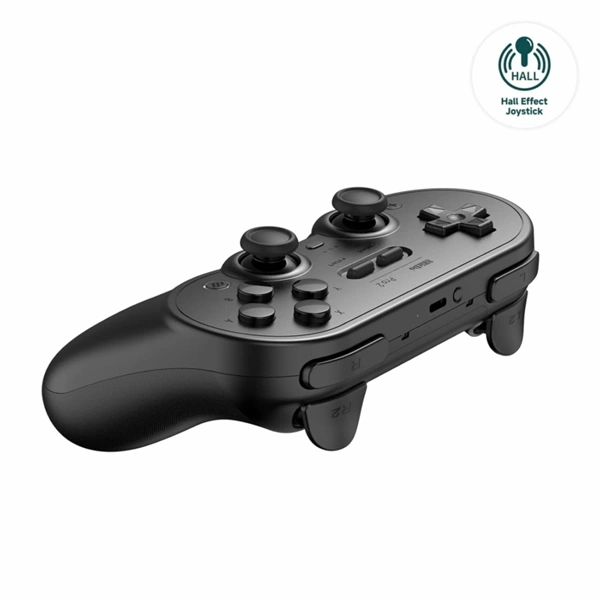 8BitDo Pro 2 Nintendo Switch / Switch 2 / PC / Mobil / Steam Bluetooth Hall-Effect fekete vezeték nélküli kontroller