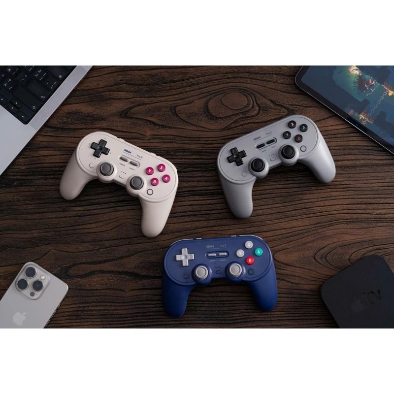 8BitDo Pro 3 Nintendo Switch / Switch 2 / PC / SteamOS / Mobil TMR Joystick G Classic vezeték nélküli kontroller