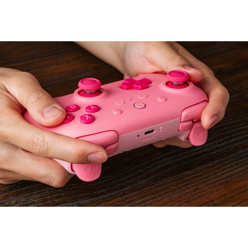 8BitDo Ultimate 2C Nintendo Switch / Switch 2 Hall-Effect pink vezeték nélküli kontroller