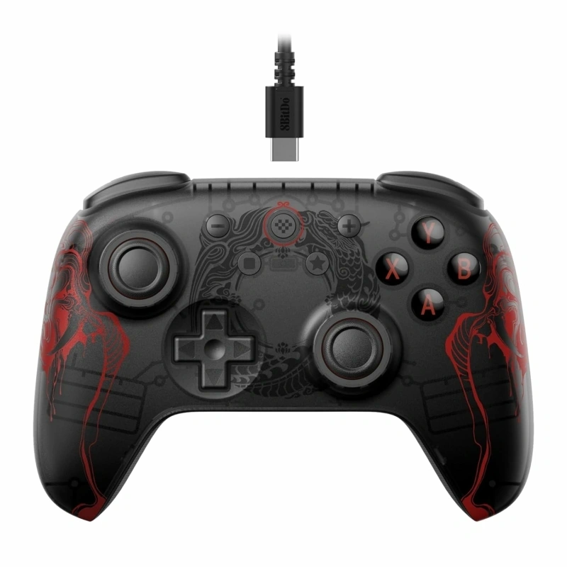 8BitDo Ultimate 2C Wired, PC (Windows), Mobil (Android), 1000Hz, Hall-Effect, Myth Wu Kong vezetékes kontroller