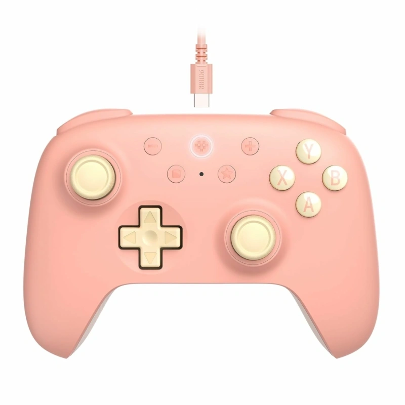 8BitDo Ultimate 2C Wired, PC (Windows), Mobil (Android), 1000Hz, Hall-Effect, barack vezetékes kontroller