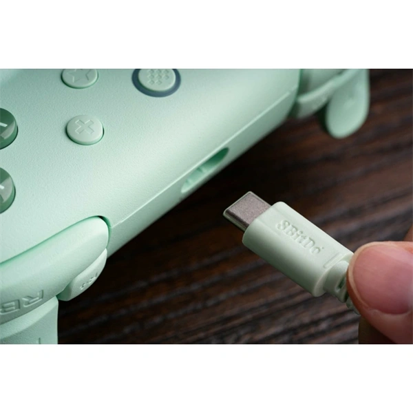 8BitDo Ultimate 2C Wired, PC (Windows), Mobil (Android), 1000Hz, Hall-Effect, zöld vezetékes kontroller