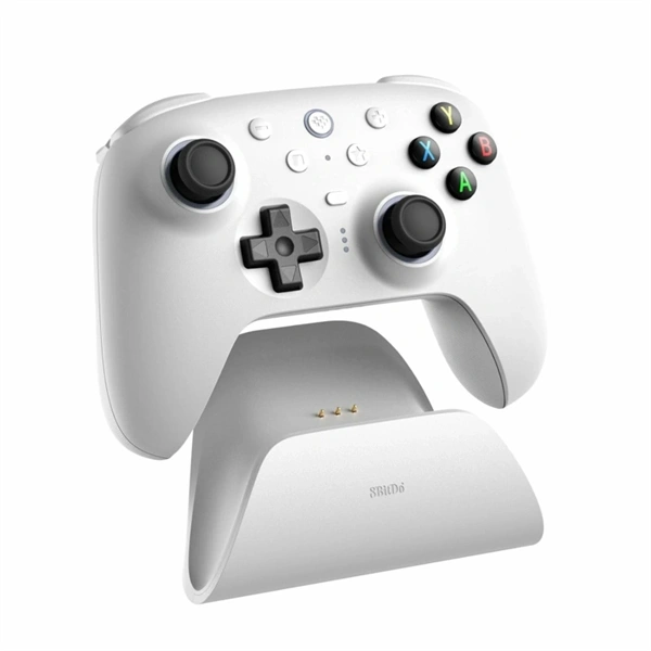 8BitDo Ultimate 2 Wireless 2.4G, PC, Android, SteamOS, iOS, TMR Joysticks, 1000Hz, fehér vezeték nélküli kontroller