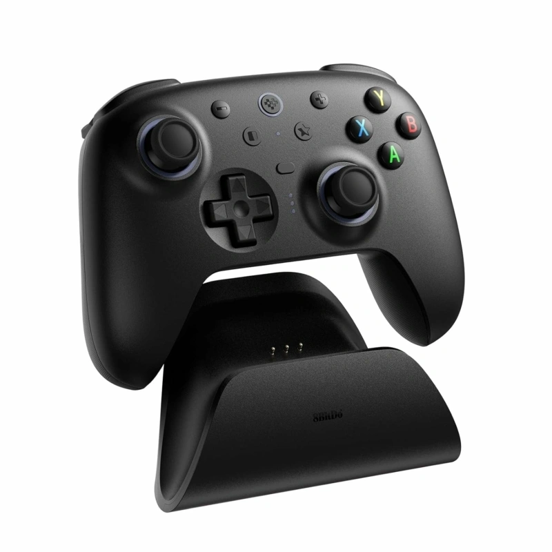8BitDo Ultimate 2 Wireless 2.4G, PC, Android, SteamOS, iOS, TMR Joysticks, 1000Hz, fekete vezeték nélküli kontroller