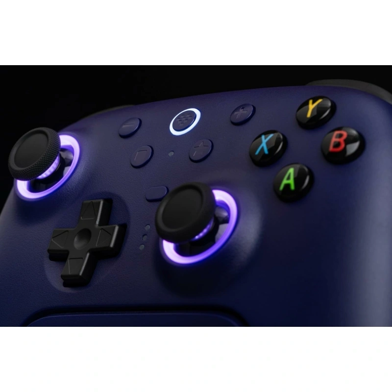 8BitDo Ultimate 2 Wireless 2.4G, PC, Android, SteamOS, iOS, TMR Joysticks, 1000Hz, lila vezeték nélküli kontroller