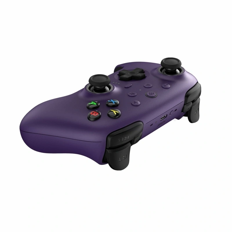 8BitDo Ultimate 2 Wireless 2.4G, PC, Android, SteamOS, iOS, TMR Joysticks, 1000Hz, lila vezeték nélküli kontroller