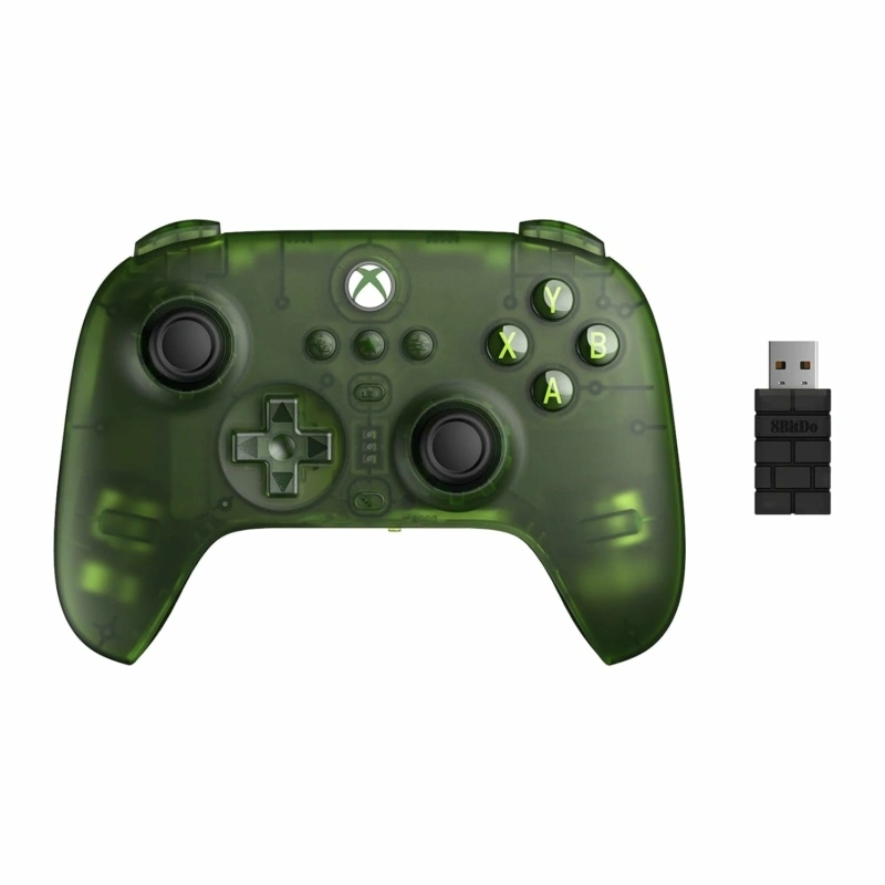 8BitDo Ultimate 3-mode Xbox Series X|S / Xbox One / PC / Mobil Hall-Effect jáde zöld vezeték nélküli kontroller