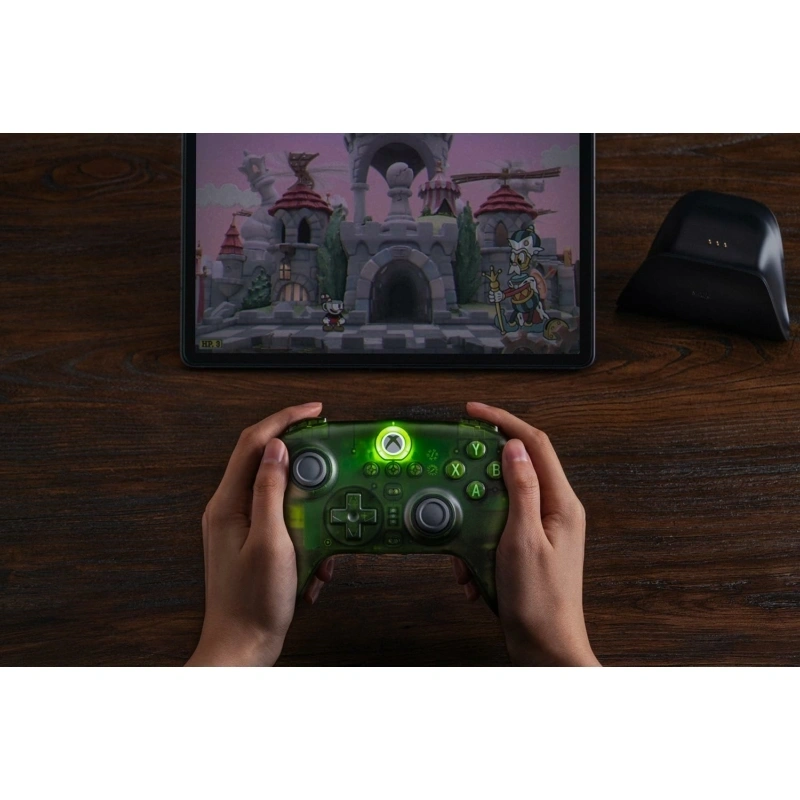 8BitDo Ultimate 3-mode Xbox Series X|S / Xbox One / PC / Mobil Hall-Effect jáde zöld vezeték nélküli kontroller