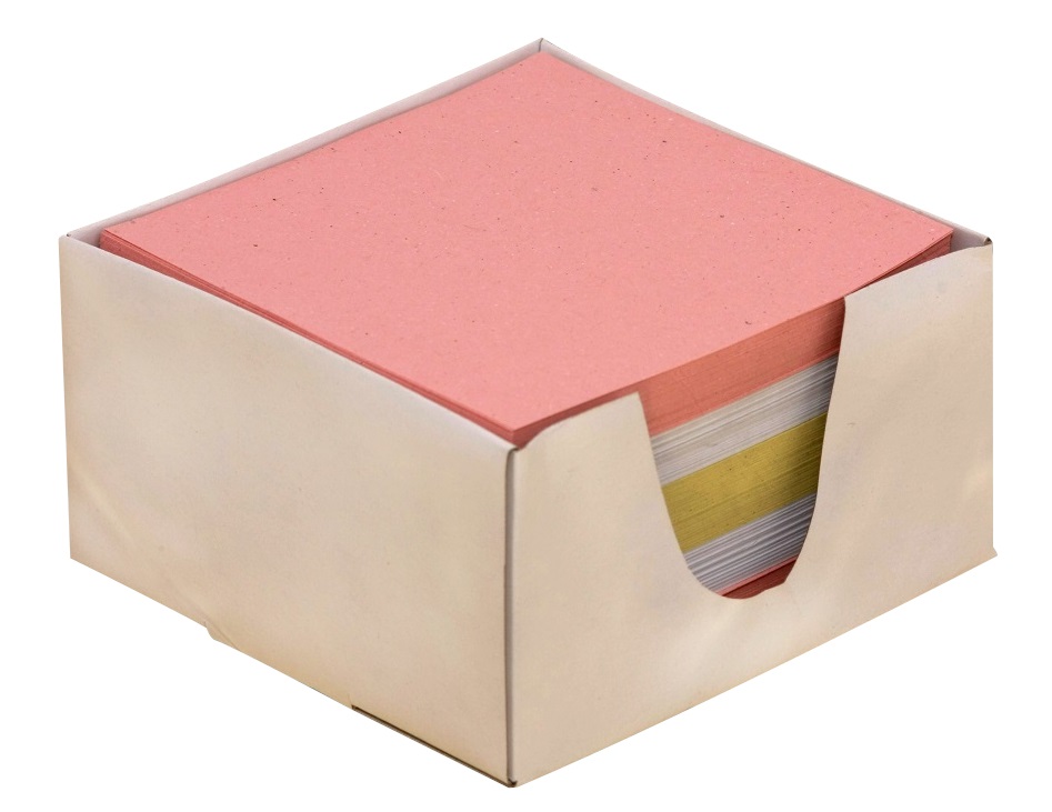 9x9x4,5cm dobozos színes kockatömb