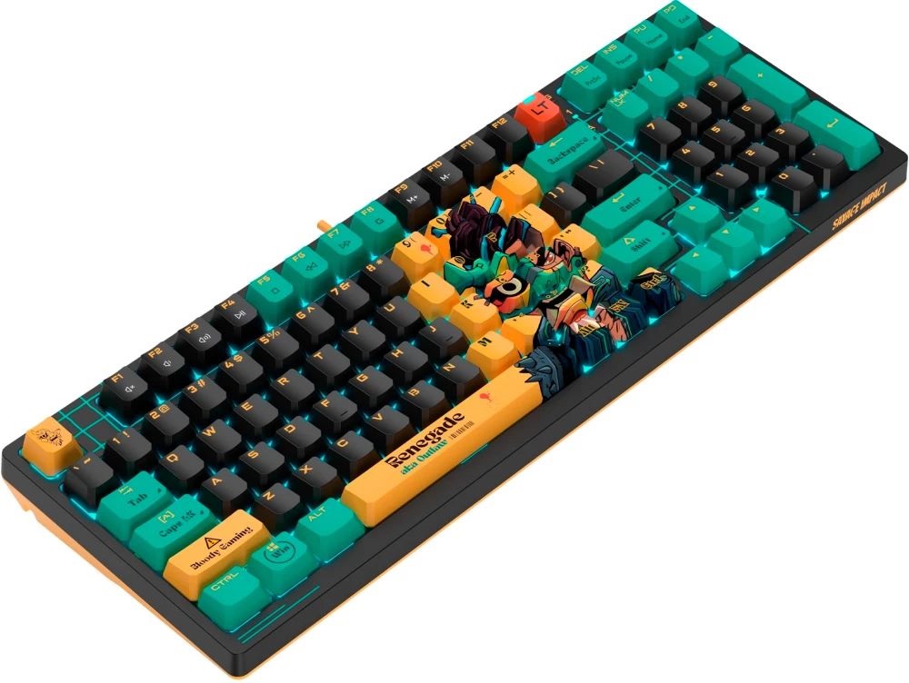 A4-Tech A4TKLA47622 Bloody AT98 US mechanikus (Alpha Switch) RGB Renegade vezetékes gamer billentyűzet