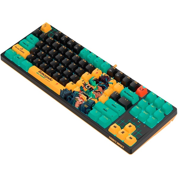 A4-Tech A4TKLA47623 Bloody AT87 US mechanikus (Alpha Switch) RGB Renegade vezetékes gamer billentyűzet