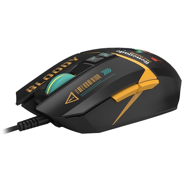 A4-Tech A4TMYS47619 Bloody W63 Max eSport Renegade Midnight RGB vezetékes optikai gamer egér