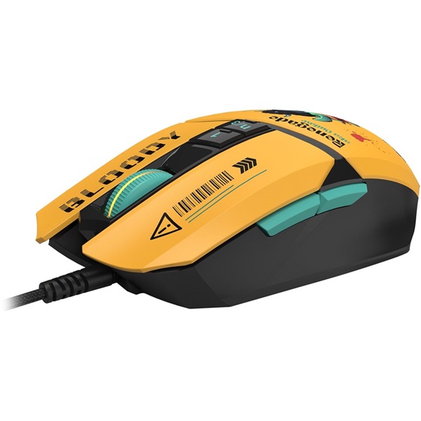 A4-Tech A4TMYS47620 Bloody W63 Max eSport Renegade Sunset RGB vezetékes optikai gamer egér