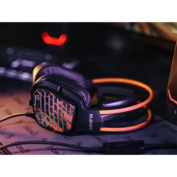 A4-Tech Bloody G565 Energy Black 7.1 USB RGB fekete gamer headset