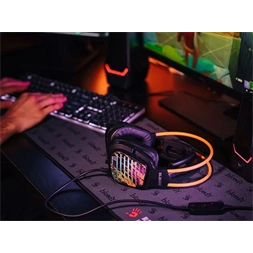 A4-Tech Bloody G565 Energy Black 7.1 USB RGB fekete gamer headset