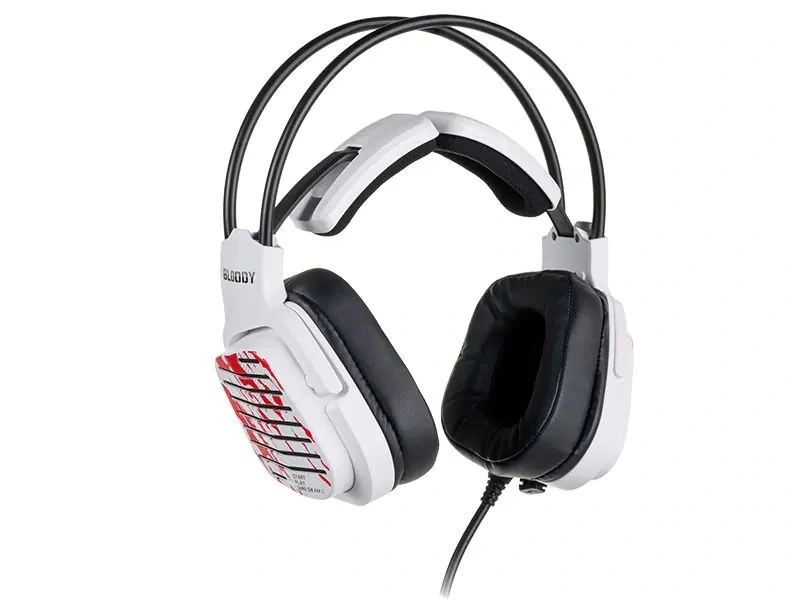 A4-Tech Bloody G565 Energy White 7.1 USB RGB fehér gamer headset