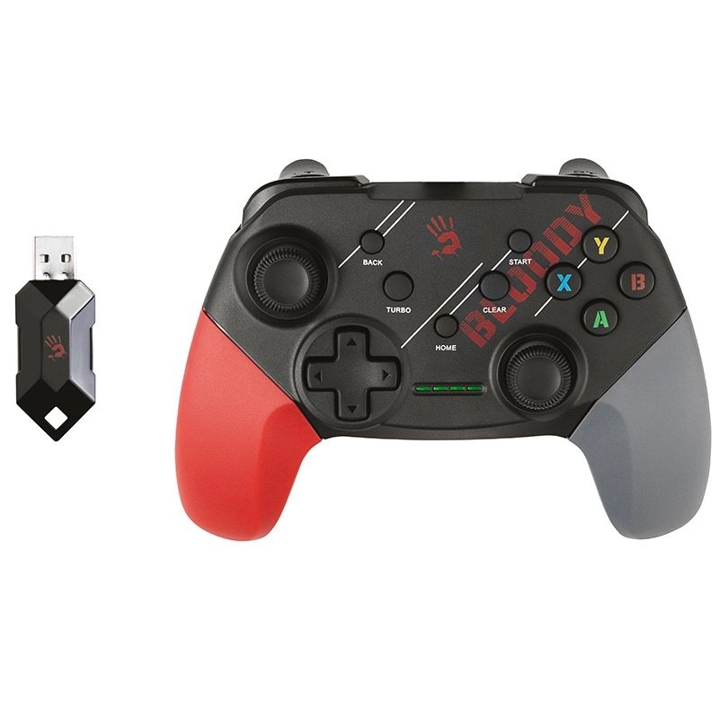 A4-Tech A4TJOY47405 Bloody GPW 50 PC/PS3 vezeték nélküli fekete-piros kontroller