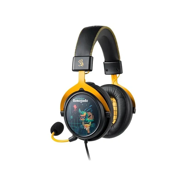 A4-Tech Bloody M595 Renegade Midnight USB fekete-sárga gamer headset