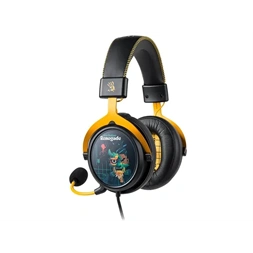 A4-Tech Bloody M595 Renegade Midnight USB fekete-sárga gamer headset