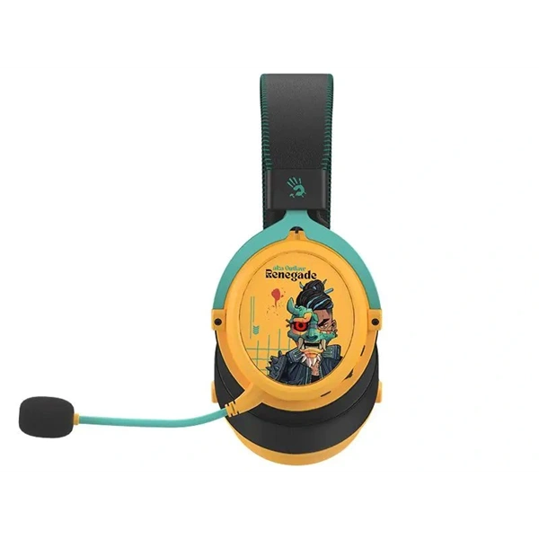 A4-Tech Bloody MR595 Renegade Sunset vezeték nélküli fekete-sárga gamer headset