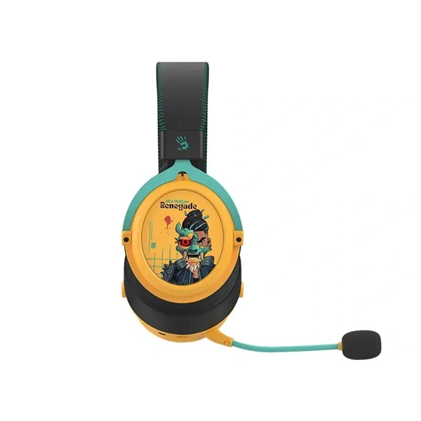 A4-Tech Bloody MR595 Renegade Sunset vezeték nélküli fekete-sárga gamer headset