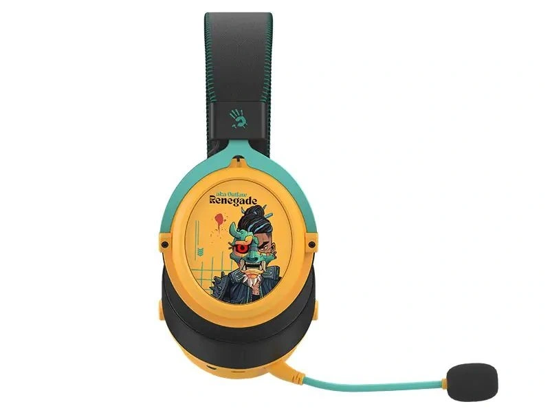 A4-Tech Bloody MR595 Renegade Sunset vezeték nélküli fekete-sárga gamer headset