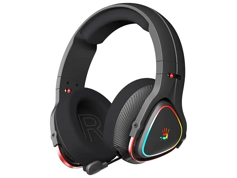 A4-Tech Bloody MR710 Multi-platform vezeték nélküli RGB fekete gamer headset