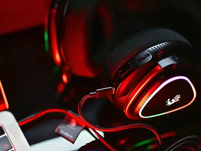 A4-Tech Bloody MR710 Multi-platform vezeték nélküli RGB fekete gamer headset