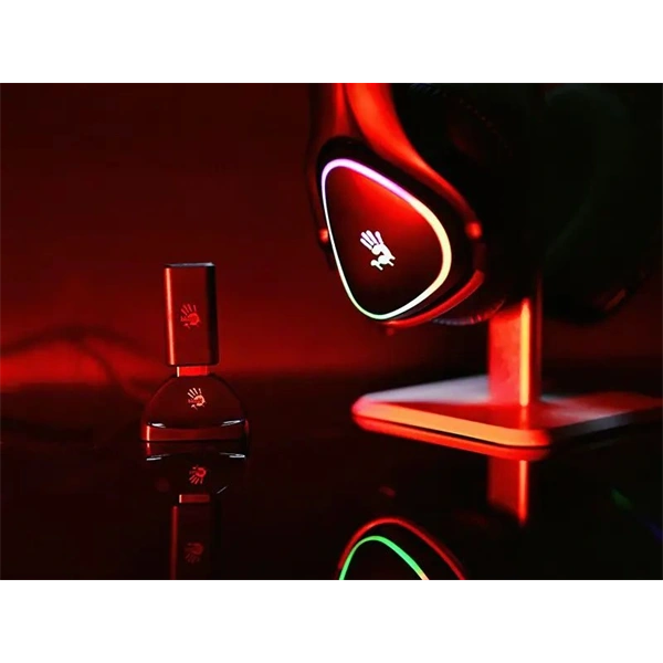 A4-Tech Bloody MR710 Multi-platform vezeték nélküli RGB fekete gamer headset