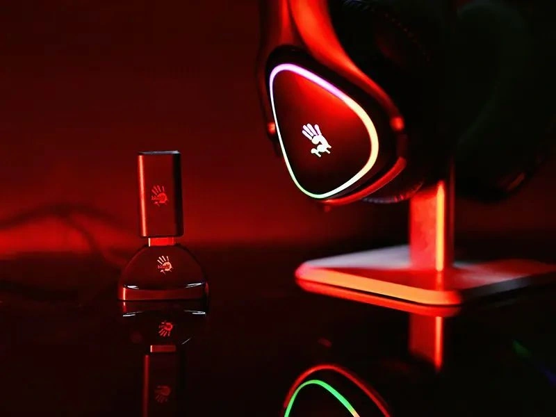 A4-Tech Bloody MR710 Multi-platform vezeték nélküli RGB fekete gamer headset