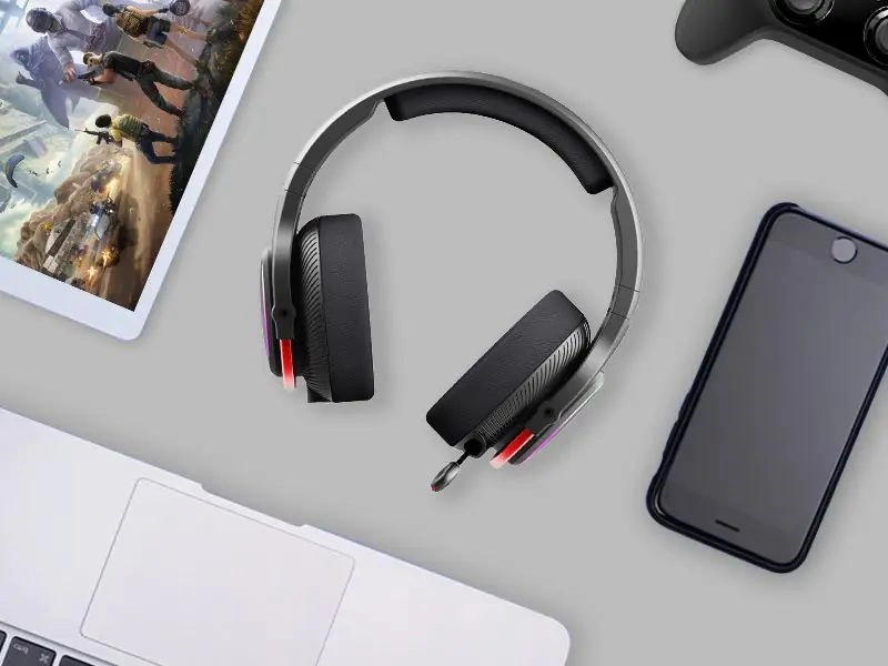 A4-Tech Bloody MR710 Multi-platform vezeték nélküli RGB fekete gamer headset