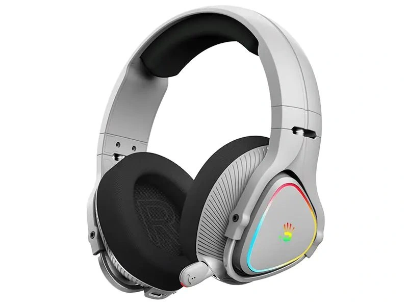 A4-Tech Bloody MR710 Multi-platform vezeték nélküli RGB szürke gamer headset