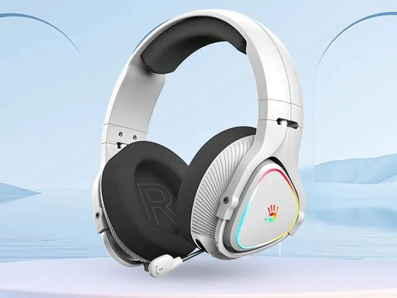 A4-Tech Bloody MR710 Multi-platform vezeték nélküli RGB szürke gamer headset